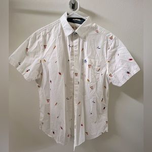 Original Penguin  - Men’s Short Sleeve Button Down - Small